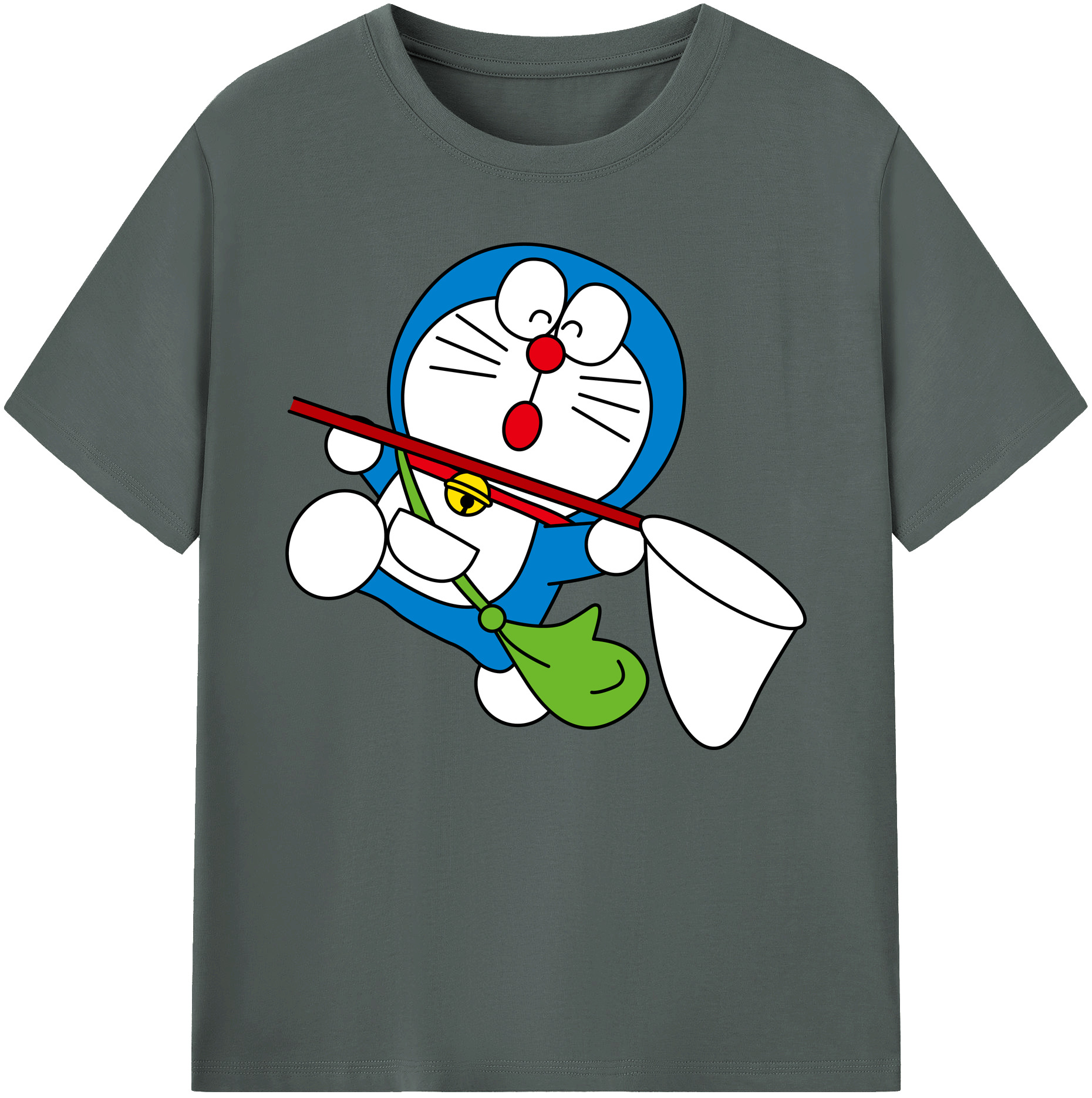 （画像用） ドラえもん Doraemon 綿100％ メンズ半袖Tシャツ｜肌触りやわらか＆通気性